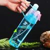 400/600 ml Sport-Sprühwasserflasche, kühle Sprüh-Trinkflasche mit zwei Trinkmöglichkeiten, Sommer-Wasserbecher zum Klettern, Radfahren, Outdoor