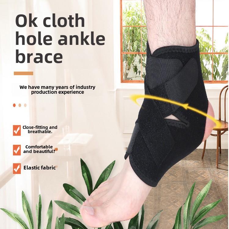 Ankle Brace Support For Compression Sprained Open Heel Foot Adjustable Straps For Recovery Achilles Tendon Stabilizing Bandage