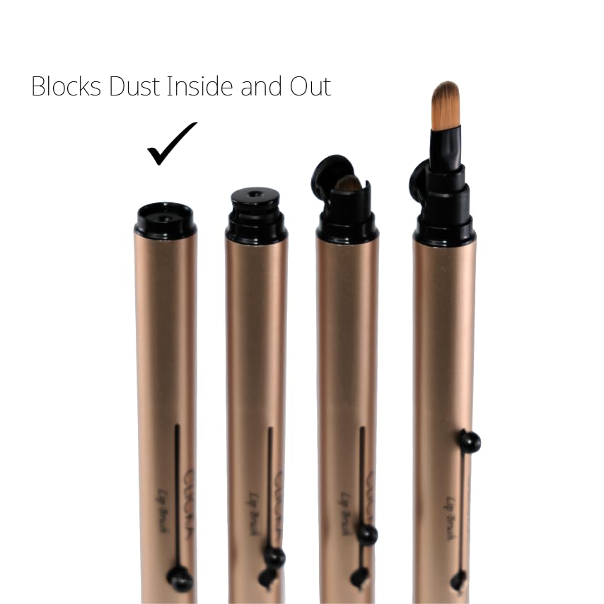 CLICKA Retractable Makeup Premium Synthetic Bristle Sponge Brush Brush, [LM602]