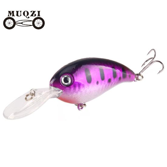 1Pc Crank 3D Eyes Fishing Lure Hard Bait Bass Crankbait Sharp Fish Hook Tackle