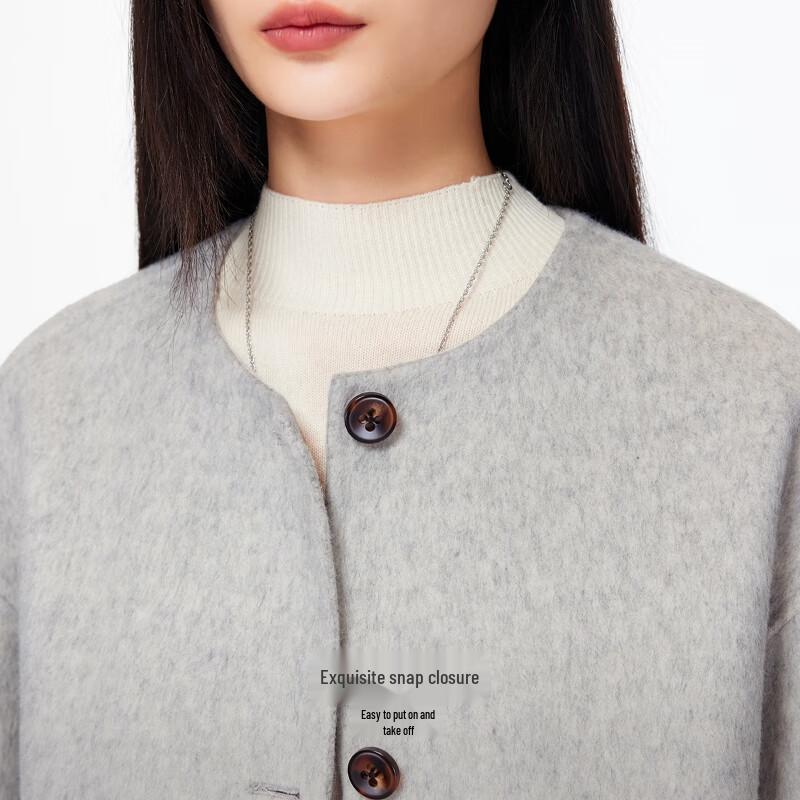VEROMODA Women's 2025 Winter Wool & Alpaca Double-faced Coat