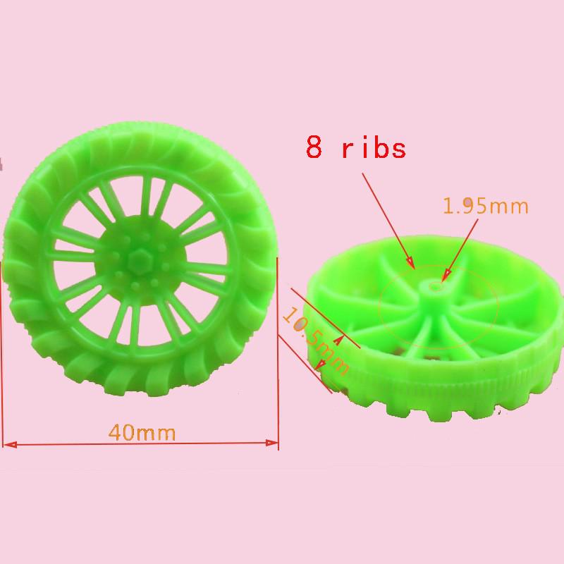 30mm/35mm Toy Car Model Plastic Wheels & Axles – Four-Wheel Drive Parts