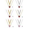 Elegant Heart Dagger Designs Necklace Charming Heart Dagger Necklace with Crystal Highlights for Special Occasions