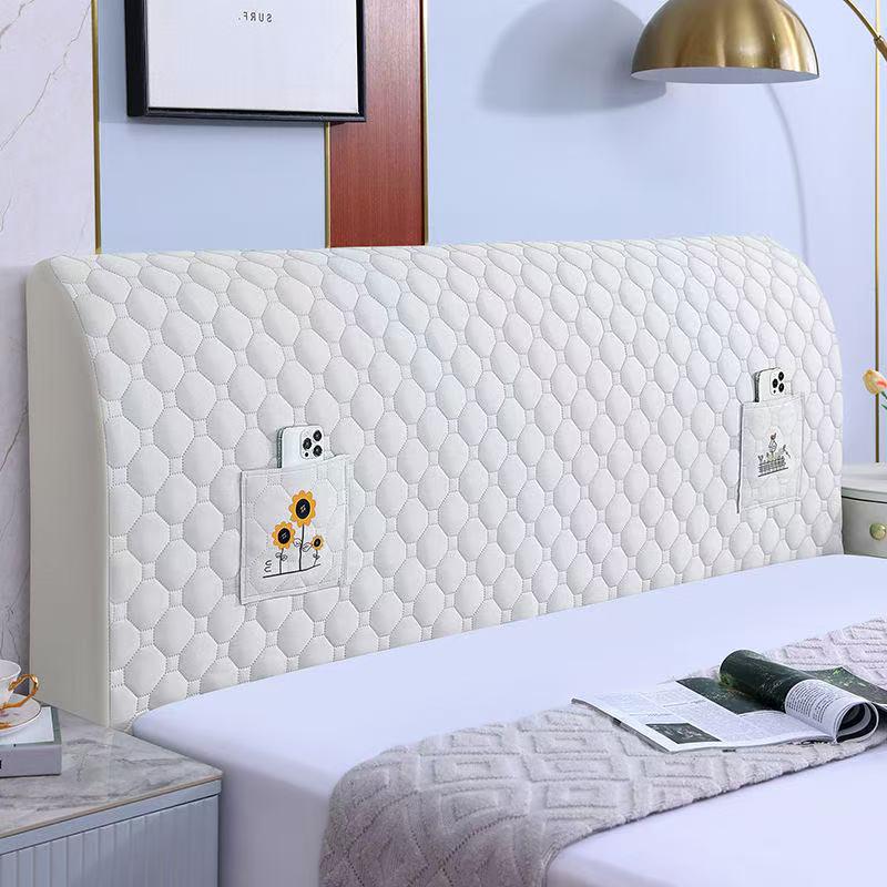 Peach Skin Velvet Fully Enclosed Dustproof Universal Headboard Protector