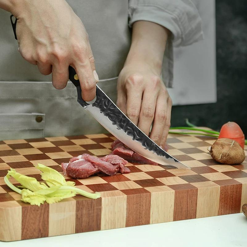 2 buc. Cuțite de dezosat bucătărie din oțel inoxidabil pentru măcelar satar pentru carne pește cuțit pentru sushi pentru exterior cuțit de grătar