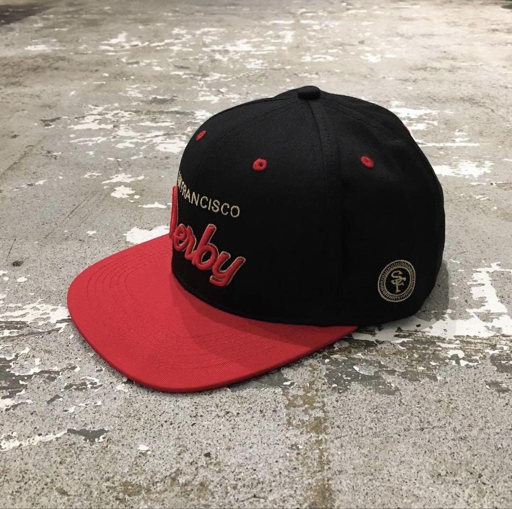 [USED] SALE! Derby Snapback Cap Black/Red