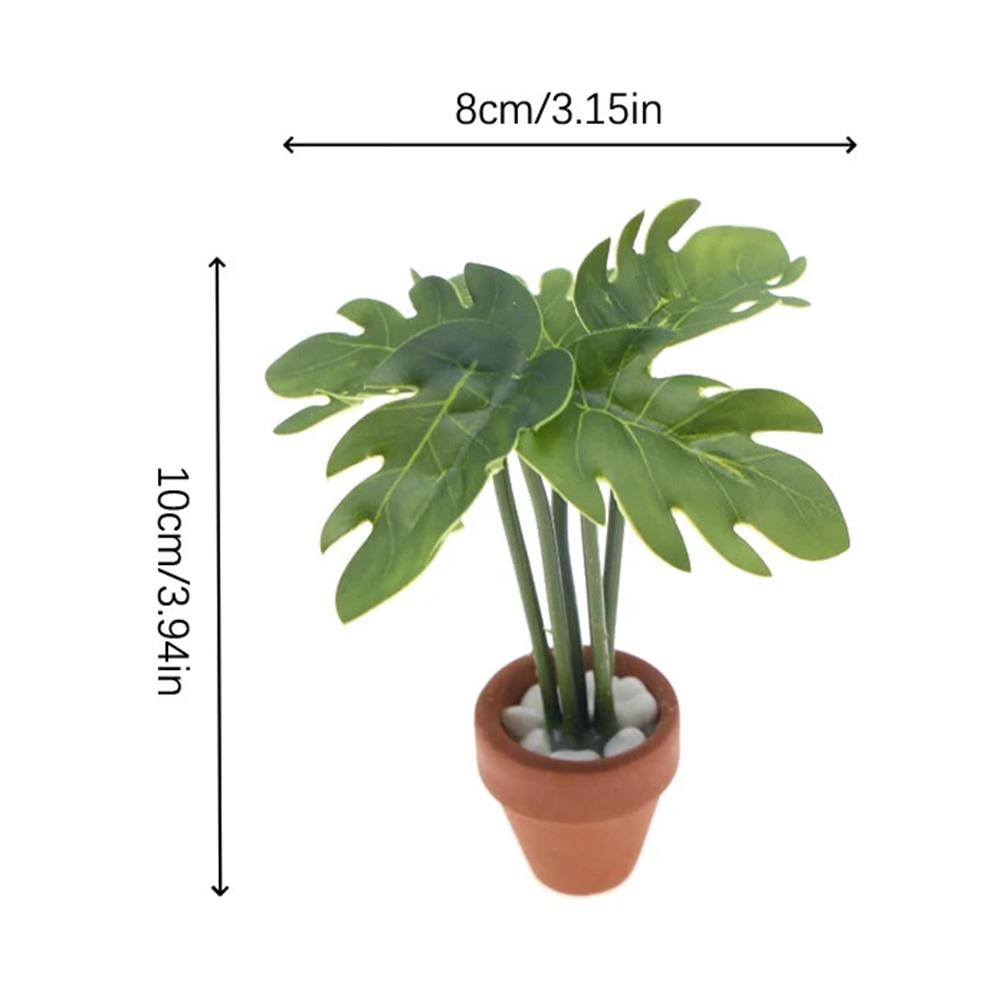 

Miniature artificial green plant potted decoration for living room bedroom office landscaping plastic material