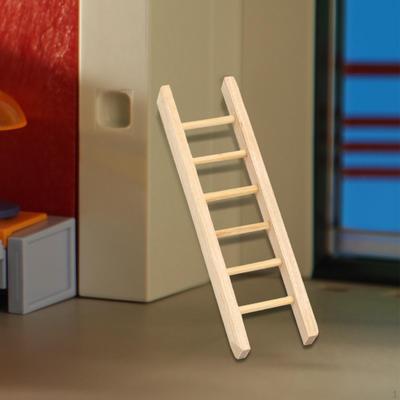 Drewniany miniaturowy domek dla lalek ze stopniami do mikro krajobrazu, układ wróżek