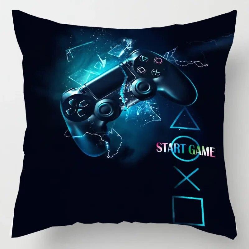 Home Decor TV Game Fan Style Square Pillowcase Cushion Cover Anime New Design Gamer Grip Printed  45x45 Gift for Kids
