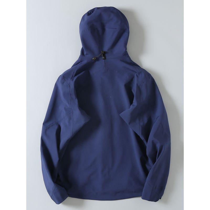 Outdoor Full Adhesive Press Soft Shell Series Technology Composite Velvet Autumn Fleece-lined Hood Waterproof Jacket Men's Jacket