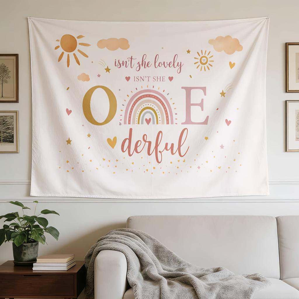 A Stylish Tapestry, Charming Sunlit Rainbow, Perfect for Sprucing Up Wall Decor in Homes, Dorms And Bedrooms