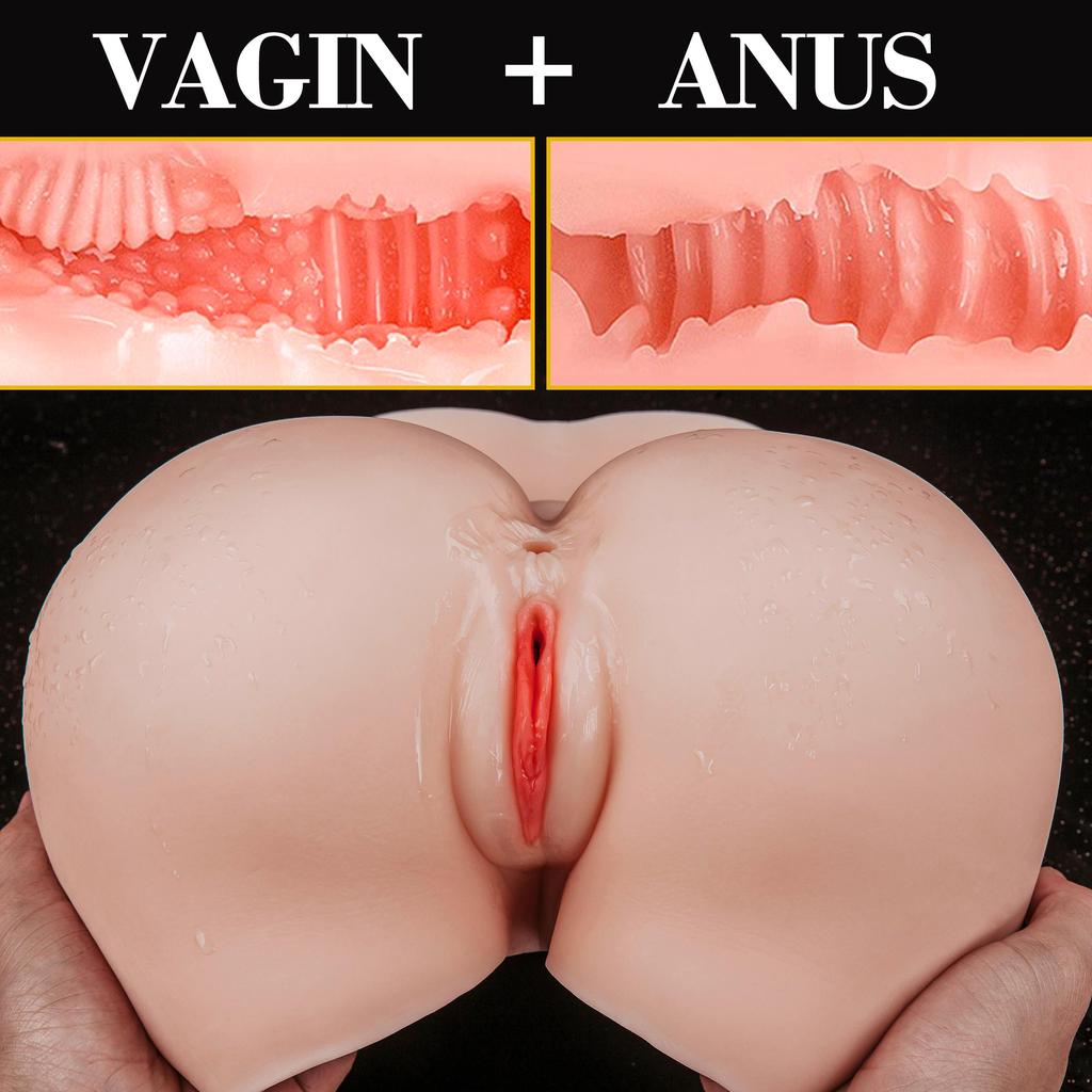 Sex Doll Male Masturbator with Realistic Vagina and Anal, Masturbator Doll Pocket Pussy Men Masturbation Sex Toys for Man