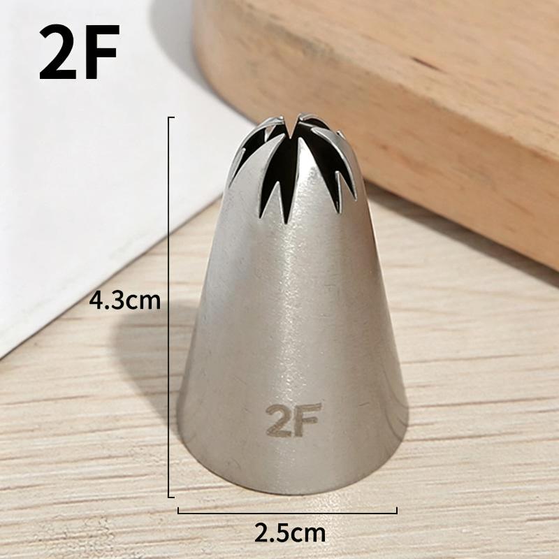 Food Grade Stainless Steel Piping Tip Large Pastry Nozzles Icing Piping Tips Cream Rose Cake Decorating Cupcak KitchenBakingTool