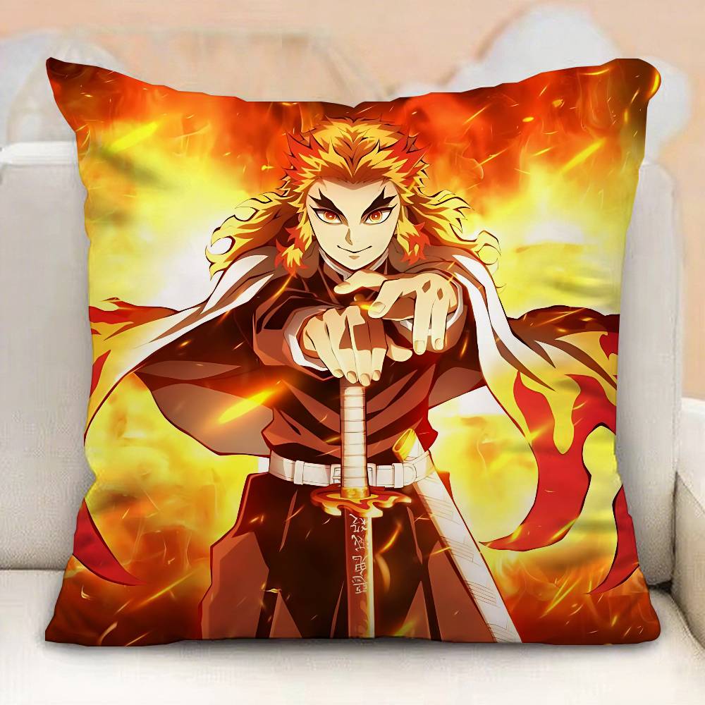 Kyojuro Rengoku Pillow Case Pillowcases Home Decor Living Room Decor Cushion Covers