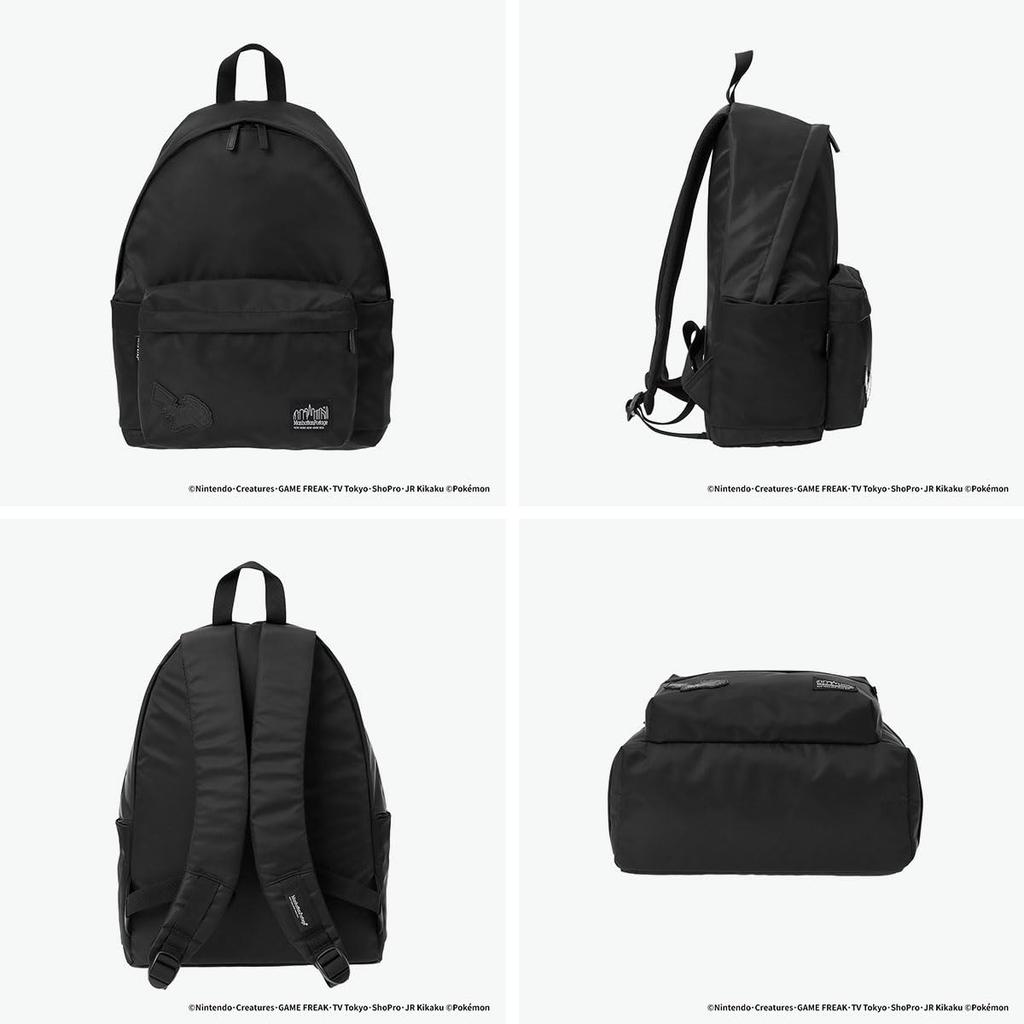 Portage Black Manhattan Portage Backpack 22L STUYTOWN BACKPACK TWL POKEMON MP1277TWLBLPKMN Black [Manhattan Label]