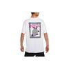 T Shirts Men's White Crew Neck Moderate Straight Fit DQ1408-100
