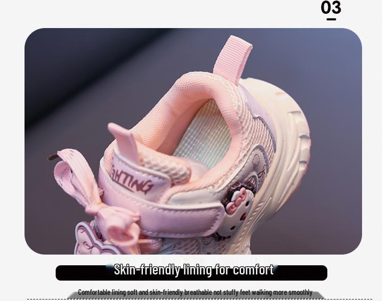 Hello Kitty Double Mesh Sports Shoes for Girls