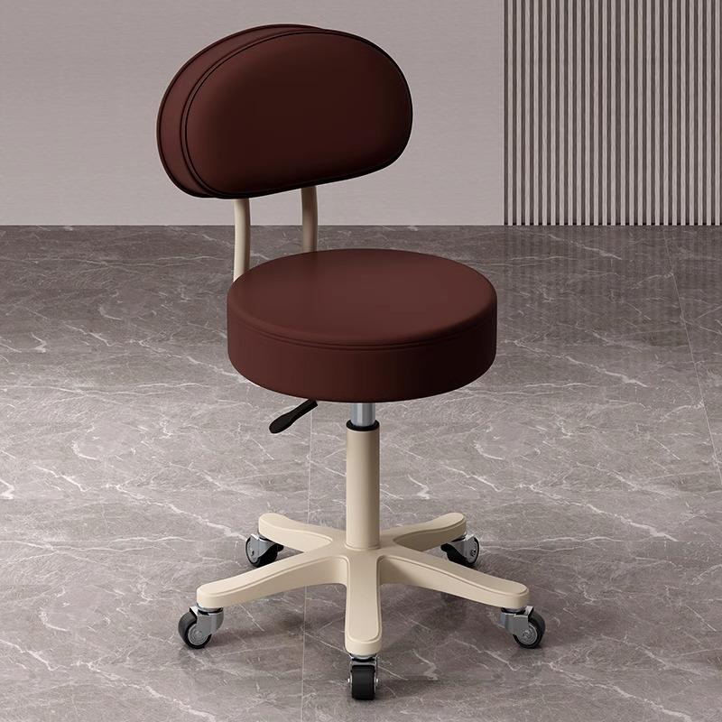 Beauty Salon Swivel Stool: Hairdresser, Nail Technician, Makeup Artist, Barber Wheeled Chair