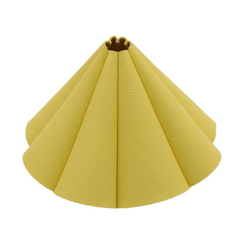 Leather Waterproof Lampshade Led Light Protective Cover Durable Hanging Garden Path Light Replacement Pu Sleeve For Camping