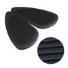 2Pcs Anti Slip Traction Pad Gas Fuel Tank Stickers Protector for Retro Motorcycle (Black)