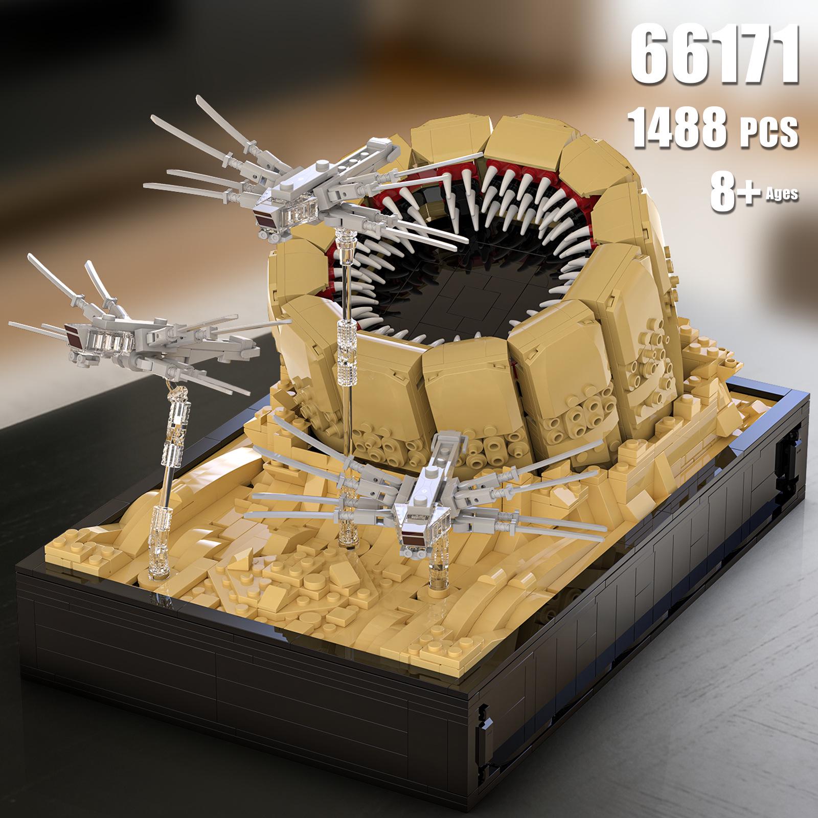 Brick Joy 66171 Sandworm Attack Dune Model Building Blocks - Educational Toy for Children.