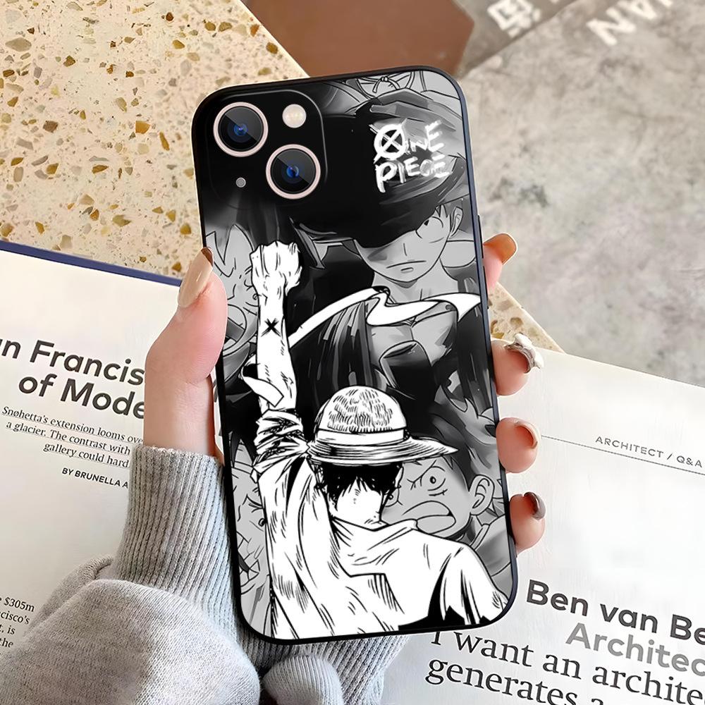 ONE PIECE Luffy Apple 17promax mobile phone case iphone12 trendy brand men's 15 anti-drop 14 protective case 13
