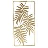 Metal Leaf Wall Decor Golden Nordic Style Elegant Ambience Sturdy Durable Wear Resistant Metal Wall Decor