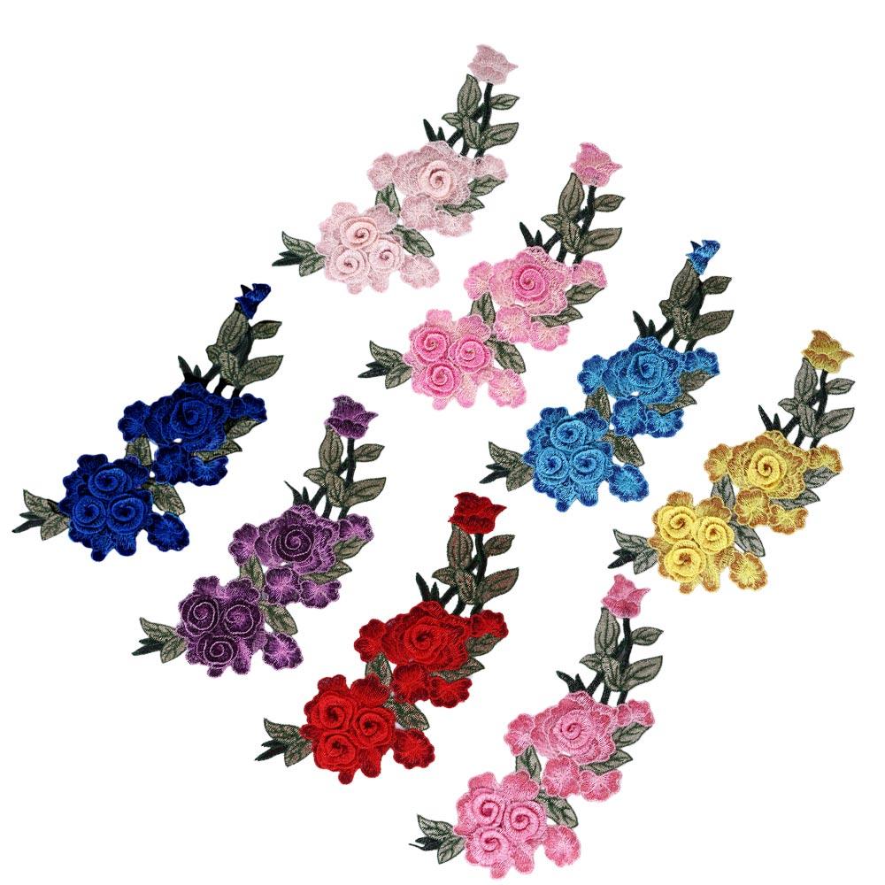 Jacket DIY Sew On Jeans Decor Applique 3D Flower Patch