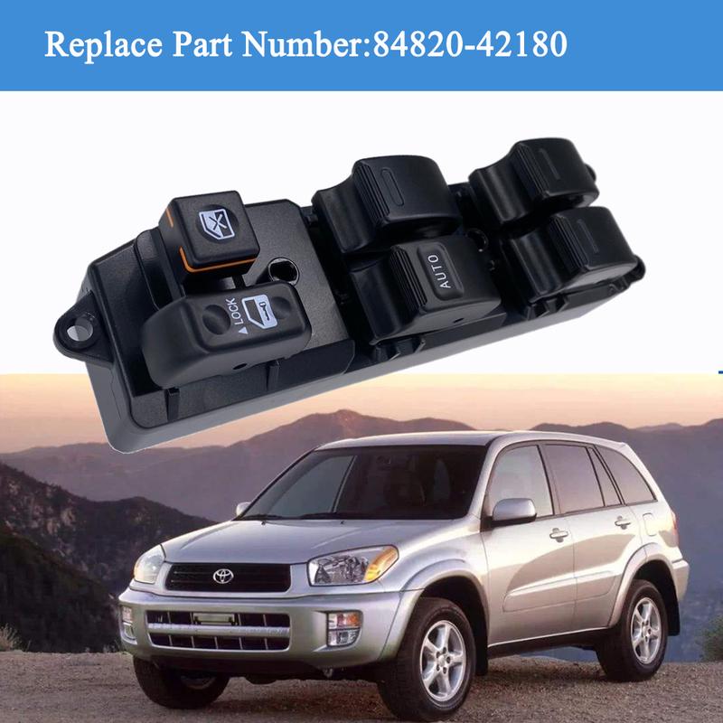 

Front Left Driver Master Window Control Switch Lifter Regulator Button for Toyota Camry 2.4L 3.0L Sienna RAV4 2.0L 2001-2005