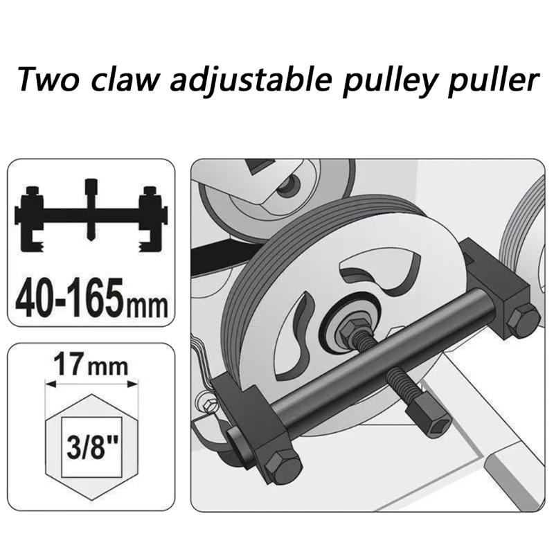 Professional Crankshaft Pulley Extractor Tool Easy Installation Car Repair Tool For Auto Shops And DIY Projects