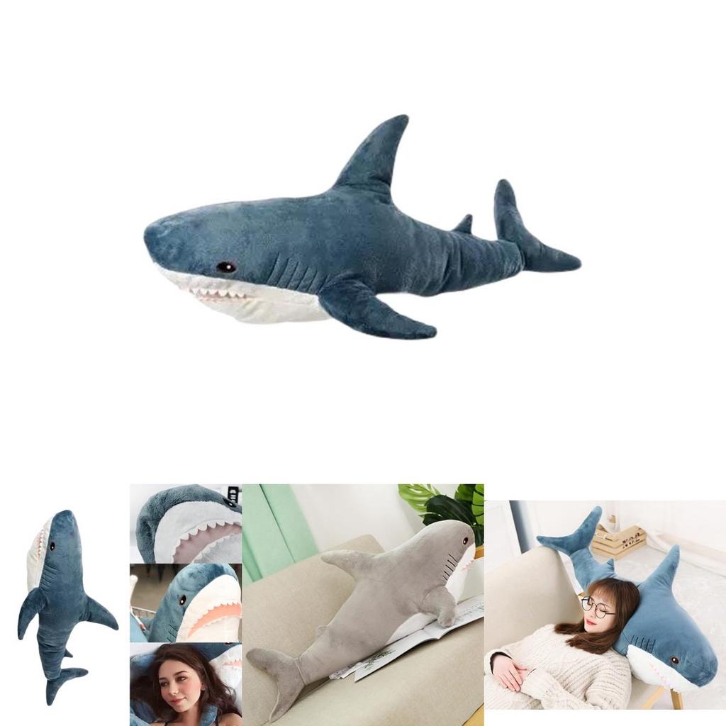 Realistic 3d Shark Stuffed Animal Toy Pillow For Decoration And Kids Gift