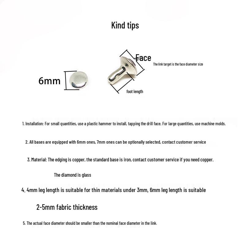 Spot Sale: Multi-Faceted Rivet with Rhinestones for Clothing, Bags, and Accessories - Pointed Bottom Glass Crystal Decor