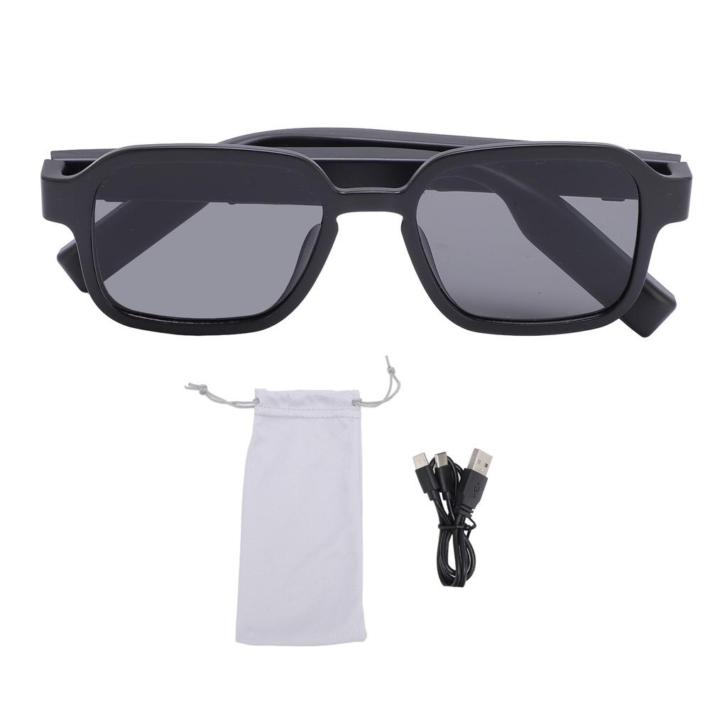 Smart Glasses Wireless Earphone Voice Assist UV400 Filter Sunglasses for Music Navigation Call