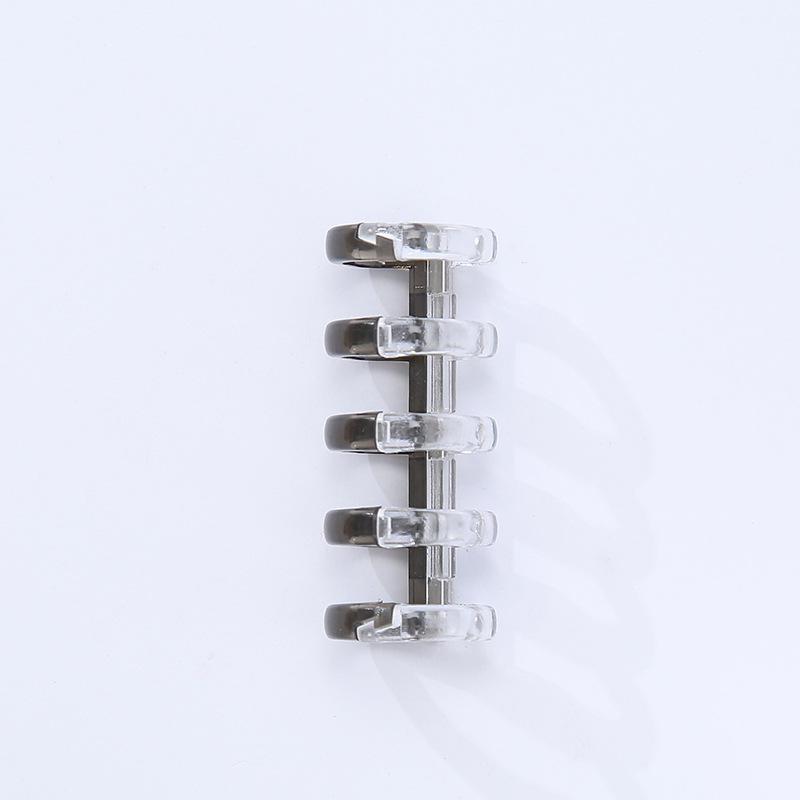 Fünf-Loch Abnehmbarer Plastik-Schnappringordner Buchhülle