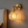 Wall Sconce Glass Lampshade Minimalist Aluminum Alloy Vintage Wall Lamp for Cafe Bedroom Restaurant