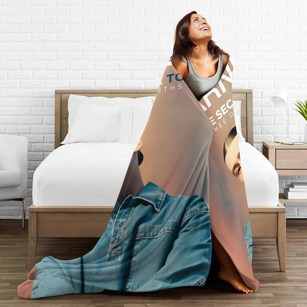 Pierre Edgar French Singer Blanket Soft Fashion Plush Bedding Throws For Children Chair Sofa Bed Flannel Bedspread Bed Cover