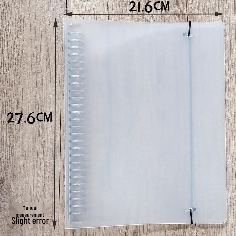 B5, A5, A4 Loose Leaf Notebook with Removable Lined/Grid Covers