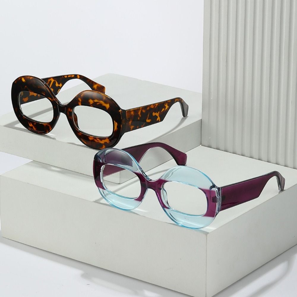 PC Sunglasses Goggles Gradient Lenses UV400 Big Frames Shades Color-block Block Glare UV Protection Sun Glasses Women Fashion