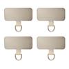 4/1PCS Ultra Thin Stainless Steel Phone Tether Tab Universal Cellphones Lanyard Patch Gasket Hang Rope Straps Metal Card Clip