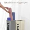 Foldable Laundry Basket Dirty Clothes Basket Clothes Organizer Yoga Storage Basket Home Assortment Box with Wheel Laundry Basket