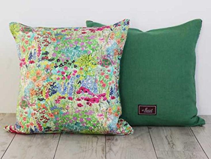 FLORET LONDON Cushion Cover 45x45cm Garden Green [LIBERTY PRINT] Alice's