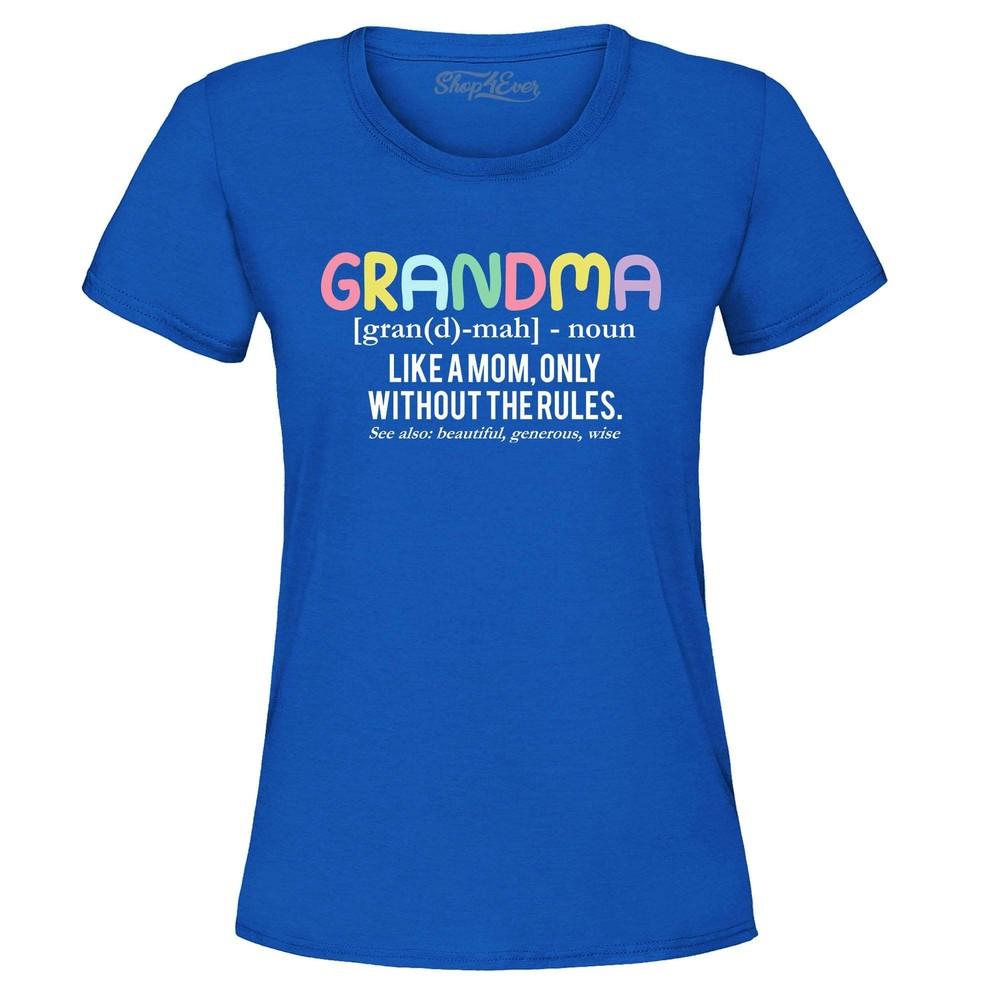

Grandma Definition Grandmother Women s T-Shirt Cute Mum Mothers Day Gift Shirt 2XL