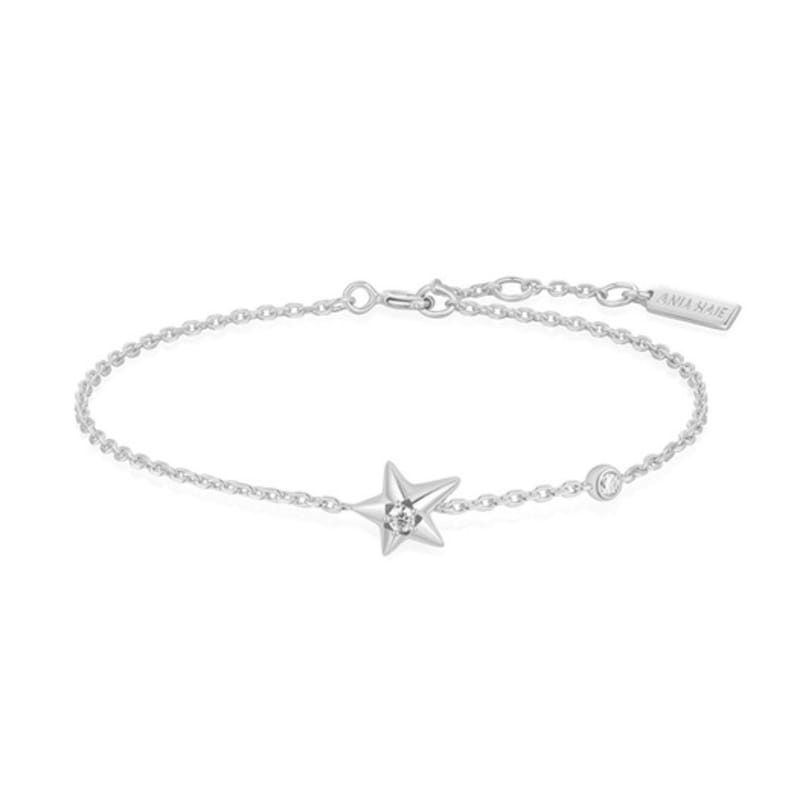 

ANIA HAIE Silver Sparkling Star 925 Silver Bracelet B066-04H single type