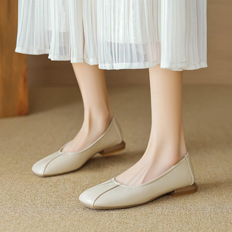 Čtvercová hlava jednotné boty ženské tlusté s podnožkou nízký podpatek víla styl babička boty