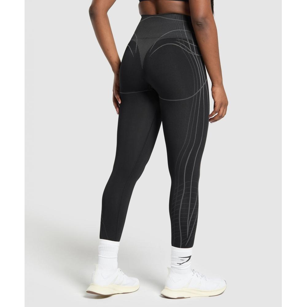 Gymshark Apex Seamless Leggings Black Graphite Grey B2c8d Bb29