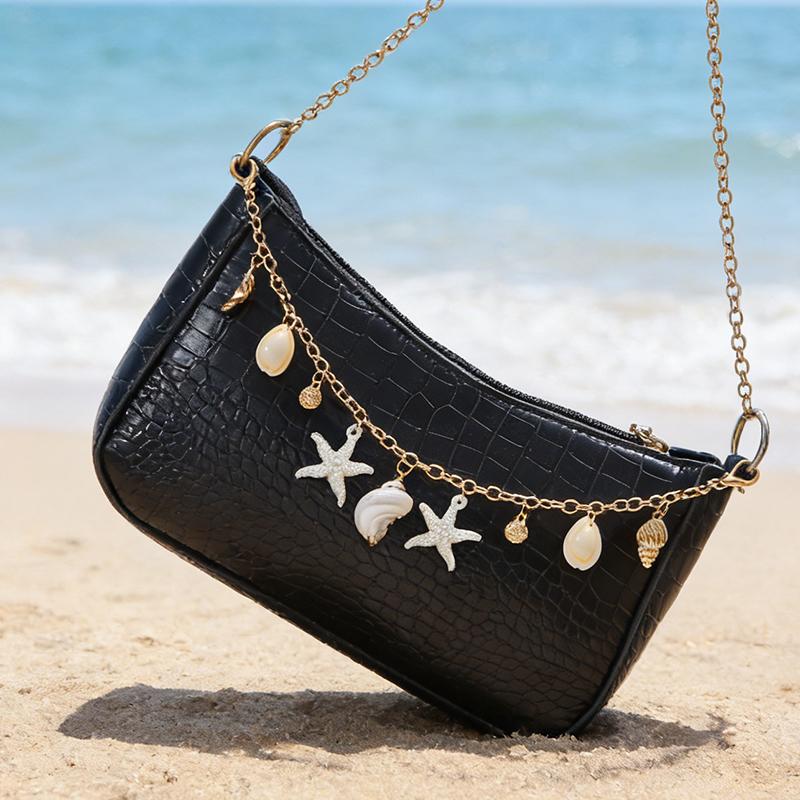 Yogodlns Bag Charms For Handbags Bohemian Shell Charm Pendant Bag Accessories For Women Ocean Making DIY Decoration
