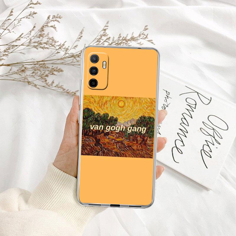 IK38 Great art aesthetic Van Gogh Transparent Phone Case for Motorola Moto G7 G8 G9 G84 G85 G73 G24 G15 Z2 Play Power Plus
