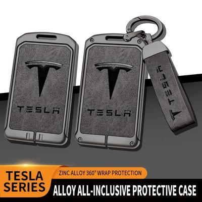 Kovové pouzdro na klíče od auta Kryt pro Model 3 Model S Model X Model Y Roadster Cybertruck Bezklíčová karta Chránič Držák Příslušenství