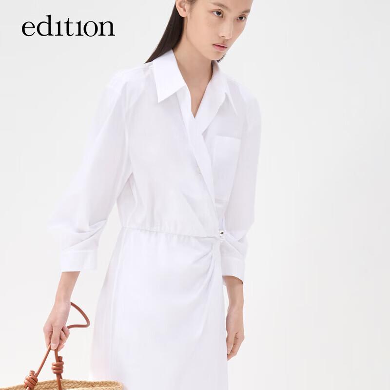 Edition Women's Commuter Shirt Dress with Detachable Metal Buckle