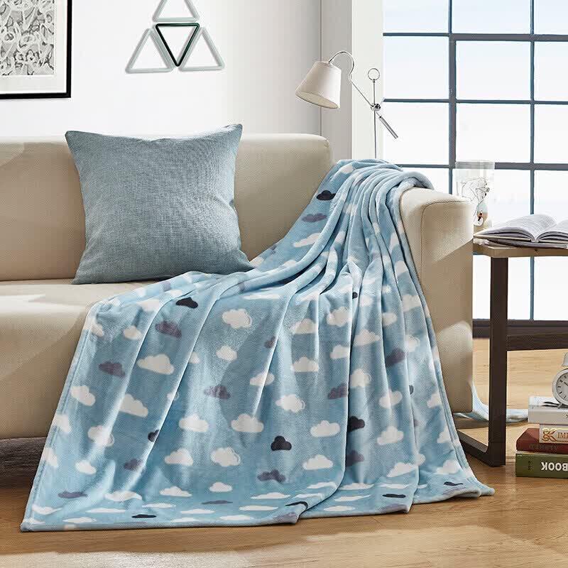 Luolai Trellis Flannel Air Conditioning Blanket